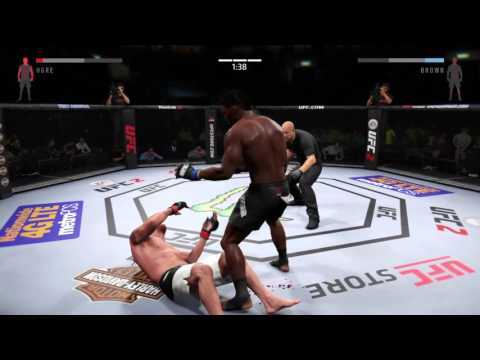 UFC 2 - BOLO BROWN beats Ogre haymaker style