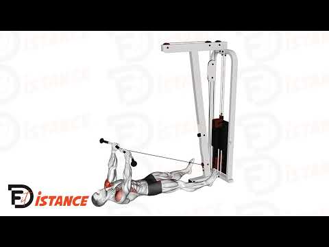 Exercice Élévations frontales à la poulie en position allongée