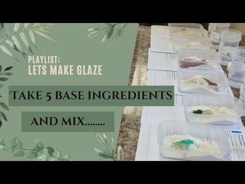 50. Lets make Glaze : 03  Take 5 base Ingredients and mix.....