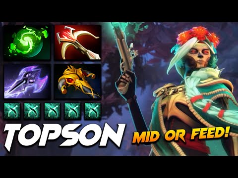 Topson Muerta - Mid or Feed - Dota 2 Pro Gameplay [Watch & Learn]