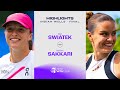 Iga Swiatek vs. Maria Sakkari | 2024 Indian Wells Final | WTA Match Highlights