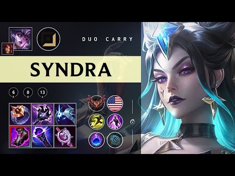 Syndra Carry vs Caitlyn - NA Grandmaster Patch 25.24