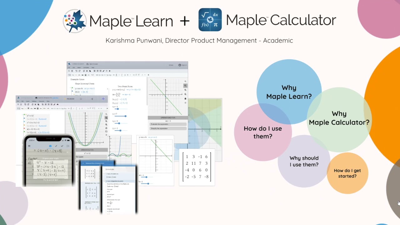 Next Steps with Maple Learn Maple and Calculator