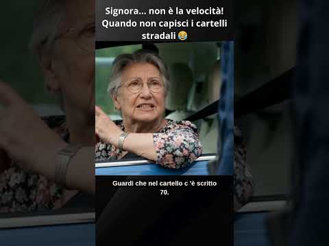 Signora… non è la velocità! Quando non capisci i cartelli stradali 😂 #risate #memepage #memesvideo