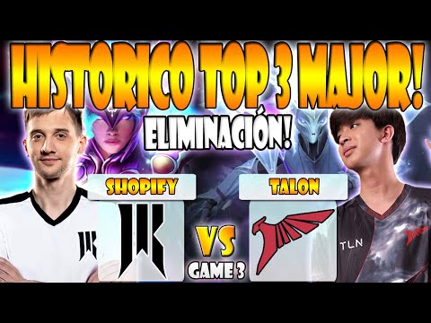 TALON VS SHOPIFY REBELLION BO3[GAME 3] ELIMINACIÓN- ARTEEZY VS 23SAVAGE -THE LIMA MAJOR 2023 - DOTA