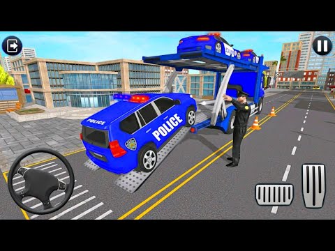 Grand Police Transport Truck 2021 - Multi Trailer Truck Driving - Android Gameplay
