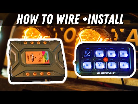 How To Install & Wire Auxbeam Switch Panel, Fuse Block, & Driving Light