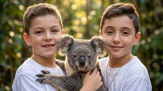 Cuddles with Koalas 🐨 Oliver & Lucas Meet Australia’s Cutest Animal 💚 Australian Wildlife Adventure
