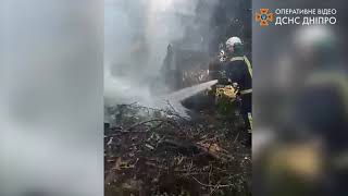 В Каменском тушили пожар на территории Южного района