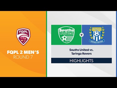 FQPL 2 Men's R7 - Souths United vs. Taringa Rovers Highlights