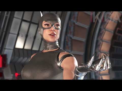 CATWOMAN ALL MIRROR MATCH DIALOGUES & VICTORY ANIMATION WINNING POSE - INJUSTICE 2 2020