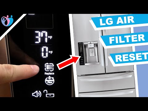 how to reset lg refrigerator air filter light