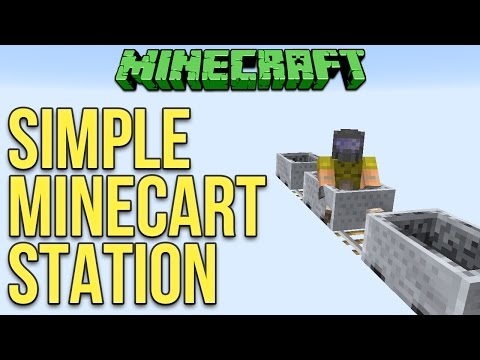xisumavoid - Minecraft 1.11 Simple Minecart Station Tutorial