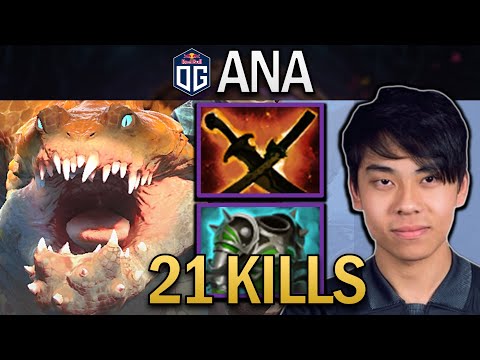 OG.ANA SMURF PRIMAL BEAST WITH 21 KILLS & SNY - DOTA 2 7.31 GAMEPLAY