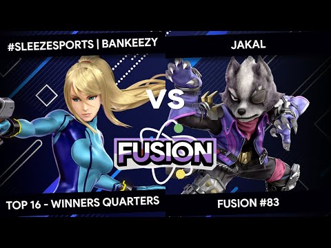 Fusion #83 - Bankeezy (Zero Suit Samus) vs Jakal (Wolf) - Top 16 - Winners Quarters