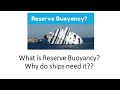 What Is Reserve Buoyancy Why Do Ships Need It