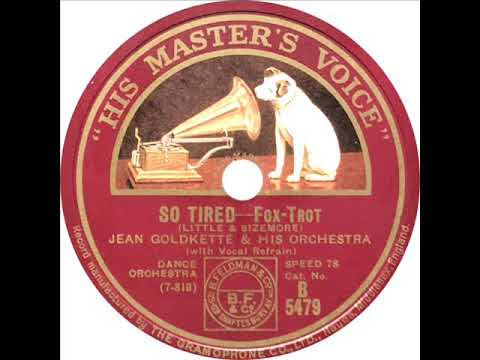 Jean Goldkette - So Tired (Hoagy Carmichael)