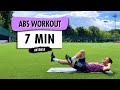 Intense Abs Workout For Football Players  | BODYWEIGHT | 7 MINS