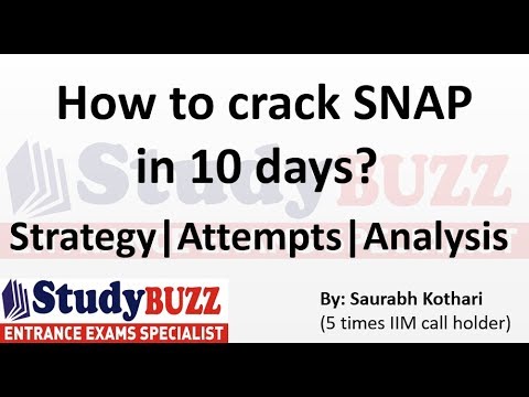 How to crack SNAP exam in 10 days? How to crack SNAP exam in 10 days?