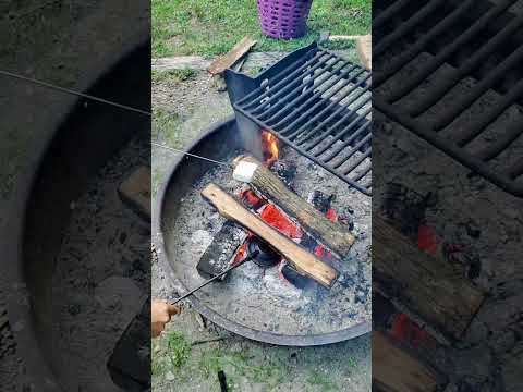 Campfire cooking: pudgy pies recipe #campfirefood #campingrecipes