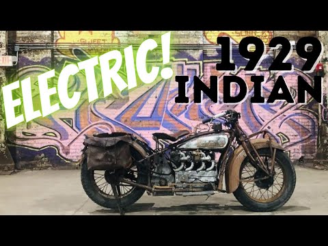 Electric 1929 Indian Four / Upsweep Chopper Show