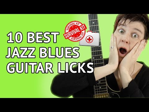 10 JAZZ BLUES GUITAR LICKS for every chord of a JAZZ BLUES in G