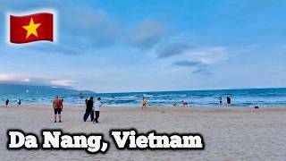 Da Nang Beach Walking Tour at Sunset 🇻🇳 Pure Golden Hour Vibes
