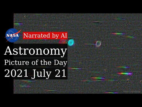 APOD: 2021-07-21 - Colors: Ring Nebula versus Stars (Narrated by Salli)