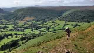 preview picture of video 'UK Day Walk 2: South down Offa's Dyke from Llanthony'