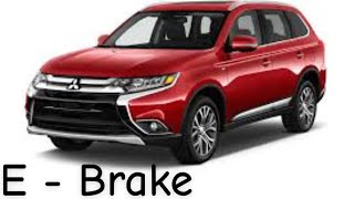 HOW TO : Mitsubishi electric park brake rear pad change.