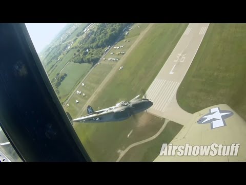 RideAlong! P-51 Mustang Flybys and Heritage Flight (Extended Cut) - EAA AirVenture Oshkosh 2015