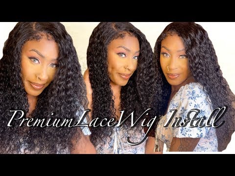 18inch natural color Peruvian Virgin Hair Body Curl lace front wig