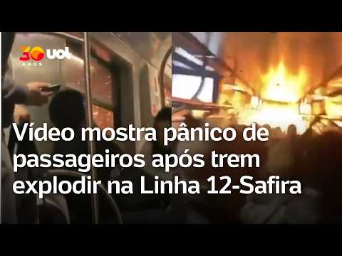 Linha 12-Safira: passageiros entram em pânico após trem explodir em São Paulo; veja vídeo