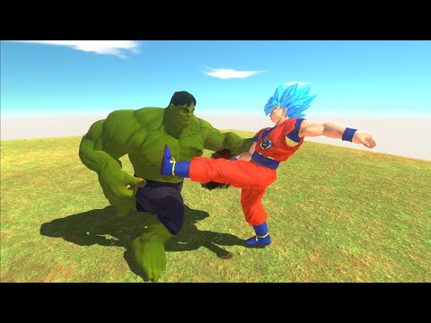 GOKU SSJ VS HULK WHO WILL WIN  - Animal Revolt Battle Simulator