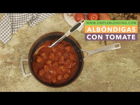 ALBÓNDIGAS CON TOMATE | Como preparar albóndigas caseras con salsa de tomate | Albóndigas fáciles