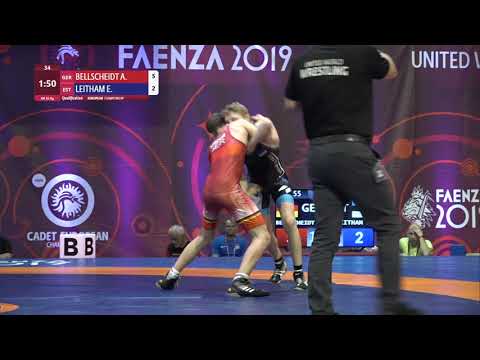 Qual. GR - 55 kg: A. BELLSCHEIDT (GER) v. E. LEITHAM (EST)