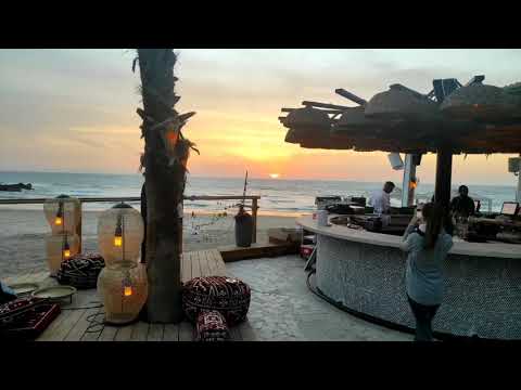 Sunset View From The Cinema Paradiso Bar - Dado Zamir Beach, Haifa (David Guetta - Titanium)