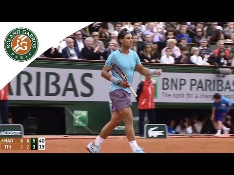 Rafael Nadal v Dominic Thiem Highlights - Men's Round 2 2014 - Roland Garros