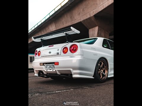 R34 GTR - 4" Exhaust and Kelford 272 degree cams - Walk around