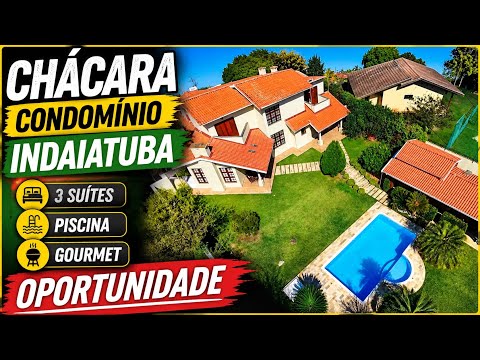 CHÁCARA À VENDA EM INDAIATUBA | CONDOMÍNIO FECHADO | CONFORTO, NATUREZA E QUALIDADE DE VIDA