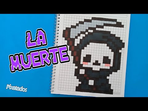 🎃HOW TO DRAW DEATH IN PIXEL ART - PIXELADOS