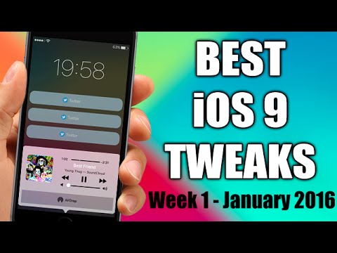 BEST iOS 9 Jailbreak Cydia Tweaks - Week 1 January 2016