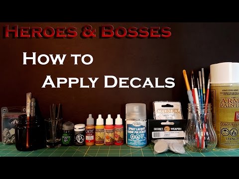 Paint-tech 02 - How to Apply Decals / Transfers