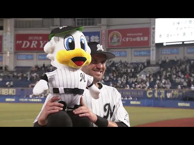 マリーンズ・レアード選手ヒーローインタビュー 9/12 M-E