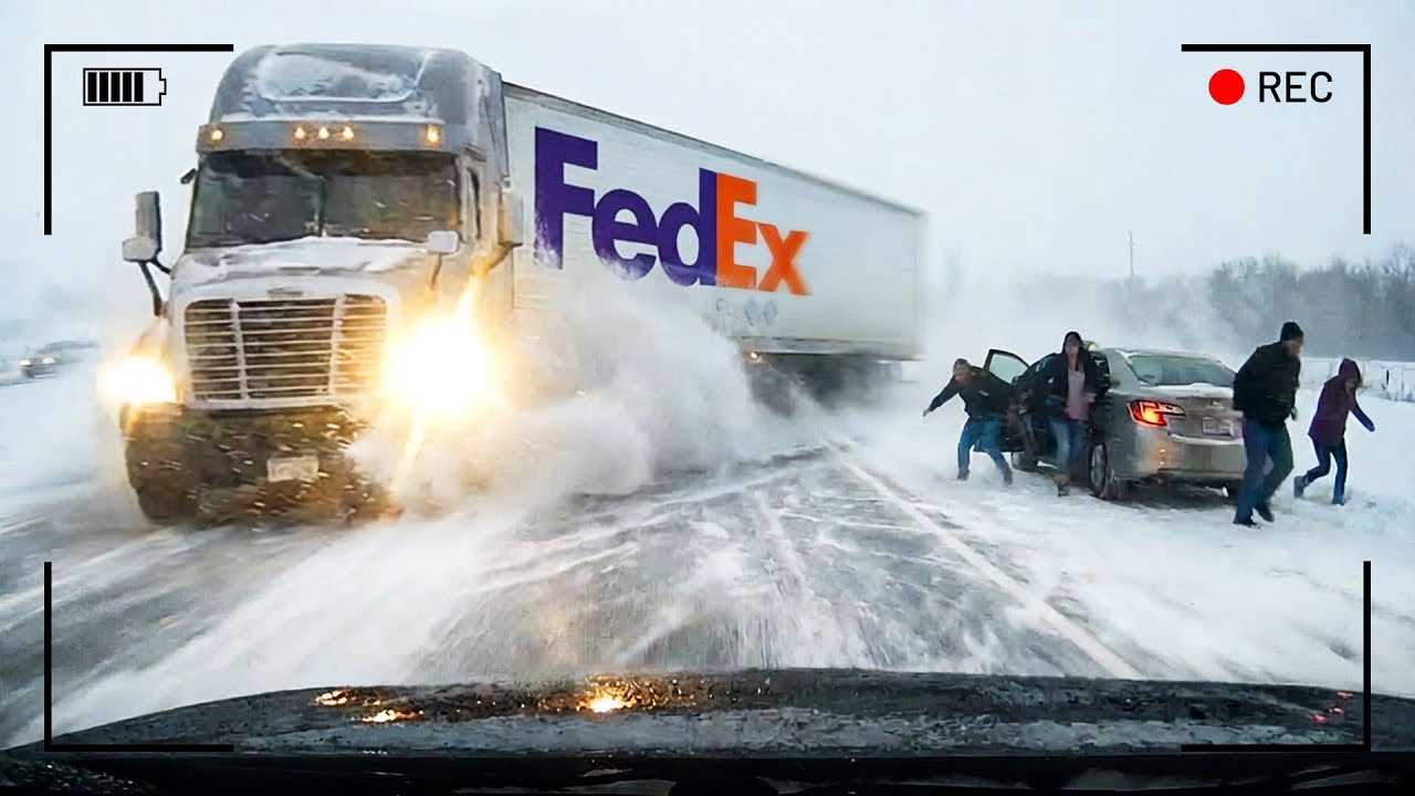 سائقون يقودون وسط الثلوج للمرة الأولى، و النتائج كارثية