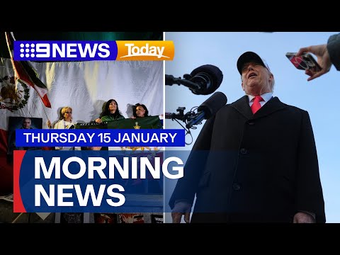Tensions in Iran boil over; Trump ramps up plan to acquire Greenland | 9 News Australia