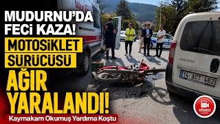  Mudurnu'da Otomobil İle Motosiklet Çarpıştı, 1 Ağır Yaralı