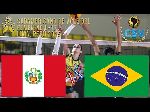 🇵🇪 Perú vs Brasil 🇧🇷 SemiFinal Sudamericano Voleibol Femenino U17 2025