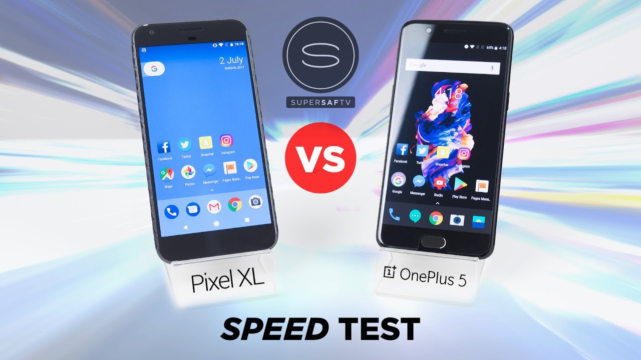 OnePlus 5 vs Pixel XL SPEED Test
