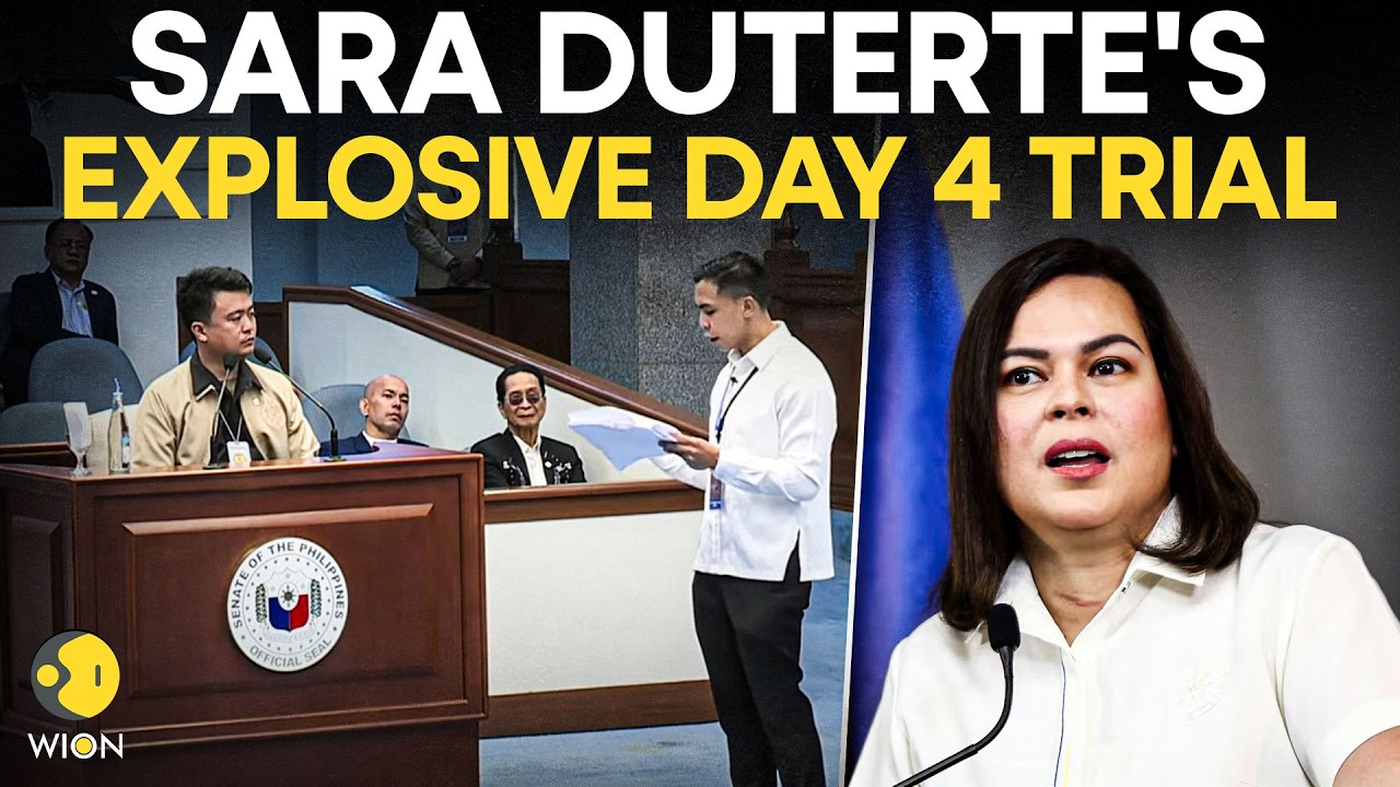 Philippines Senate LIVE LIVE: VP Sara Duterte EXPLOSIVE Impeachment Trial Enters Day 4 | WION